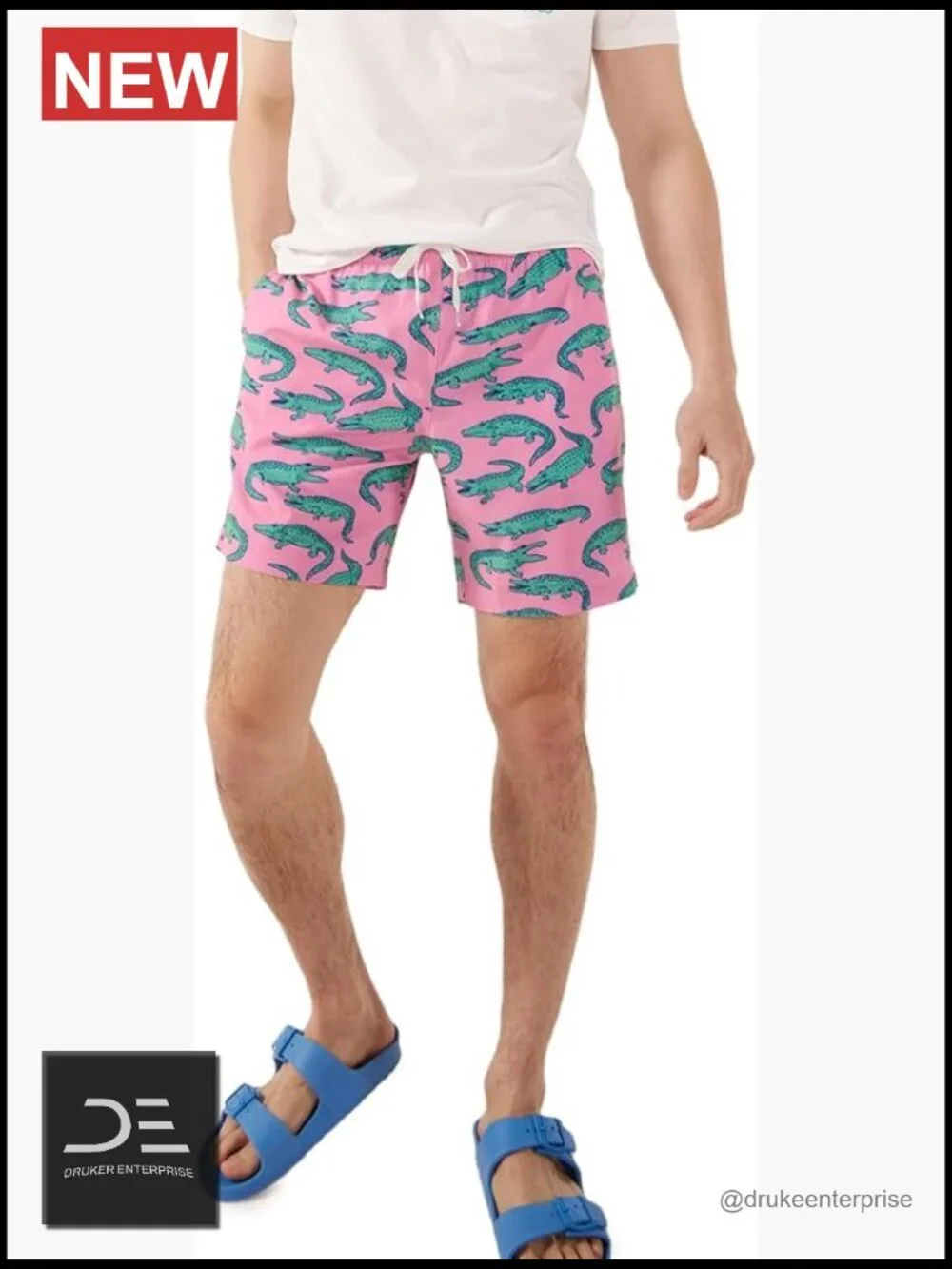 Men's Swim Trunks with 4-Way Stretch, 7